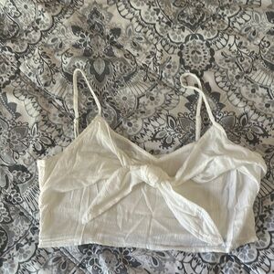 Aerie Cream Textured Top